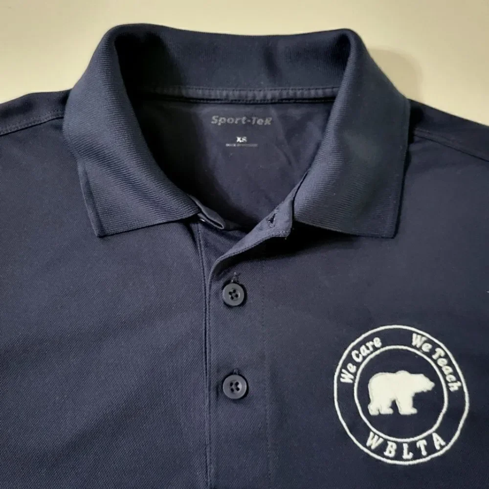 Sport-Tek® Women’s Navy Long Sleeve Micropique Sport-Wick® Polo